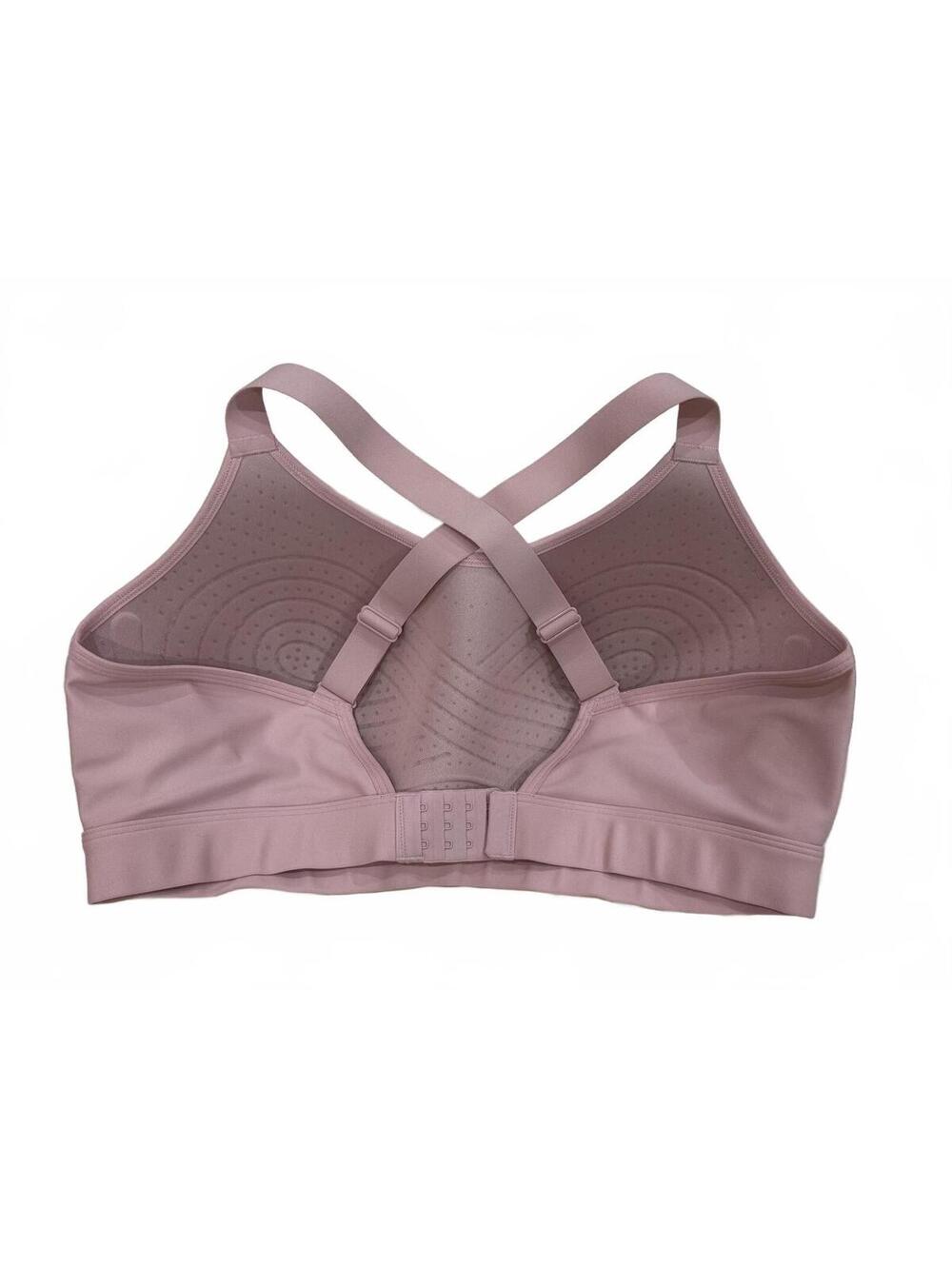 Under Armour Continuum Mid Impact Fitted Light Pink Sports Bra Plus Size 2X - Picture 3 of 7